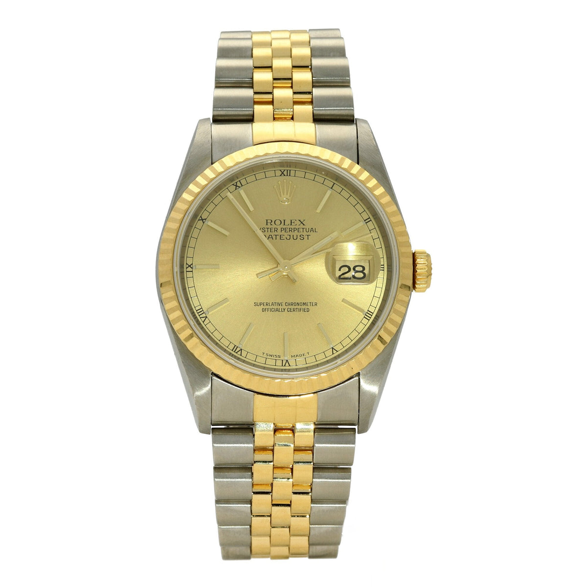 Datejust 16233 - Champagne Dial - 2000