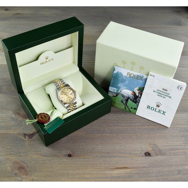 Datejust 16233 - Champagne Dial - 2000
