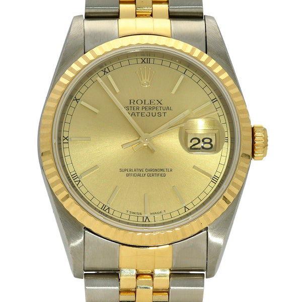 Datejust 16233 - Champagne Dial - 2000