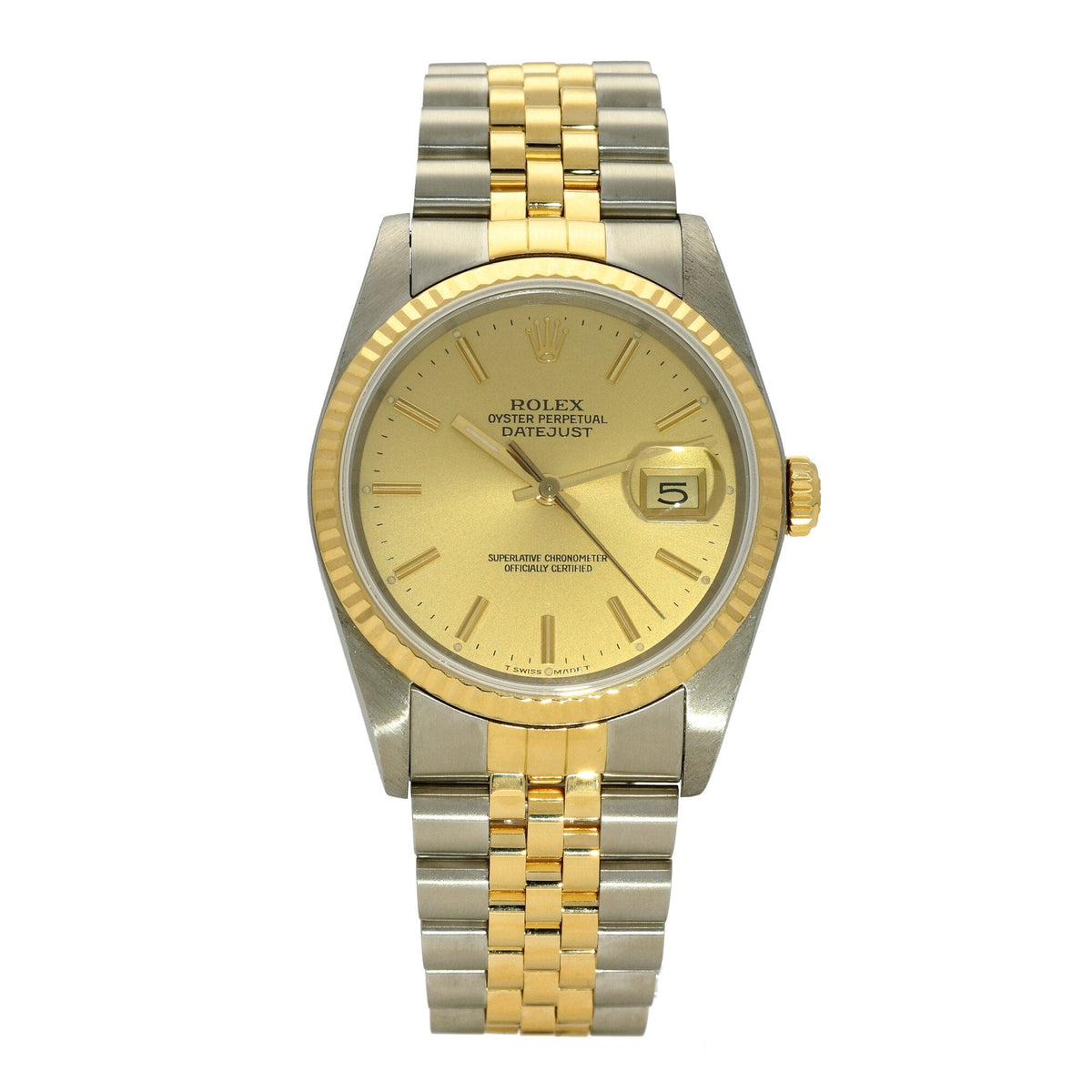 Datejust 16223 - Steel & Gold Watch - Champagne Dial - 1988