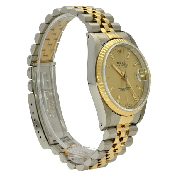 Datejust 16223 - Steel & Gold Watch - Champagne Dial - 1988