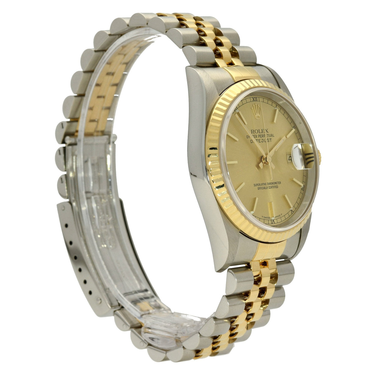 Datejust 16223 - Steel & Gold Watch - Champagne Dial - 2000