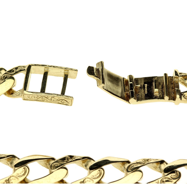 9ct Yellow Gold 31 inch Heavy Curb Chain - 146.2g