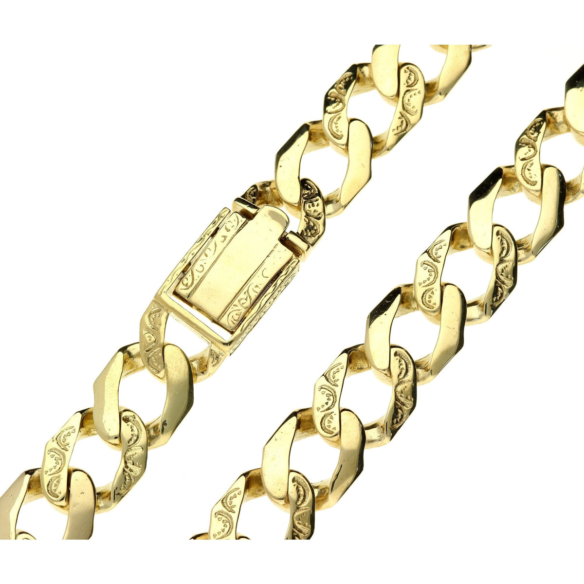 9ct Yellow Gold 31 inch Heavy Curb Chain - 146.2g
