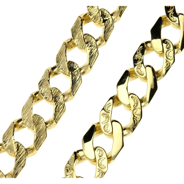 9ct Yellow Gold 31 inch Heavy Curb Chain - 146.2g