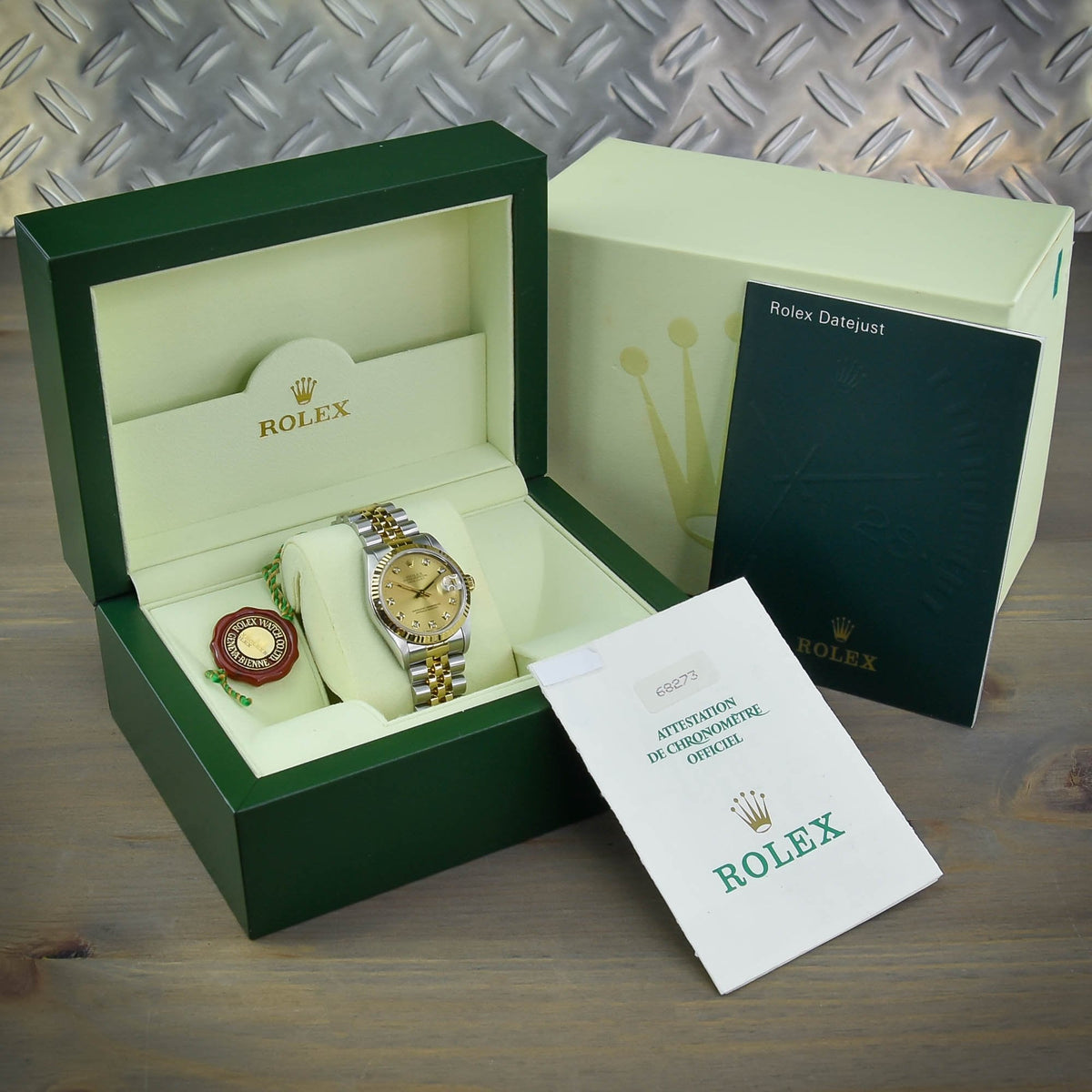 Datejust 68273 - Midsize Watch - Diamond Dial - 1994