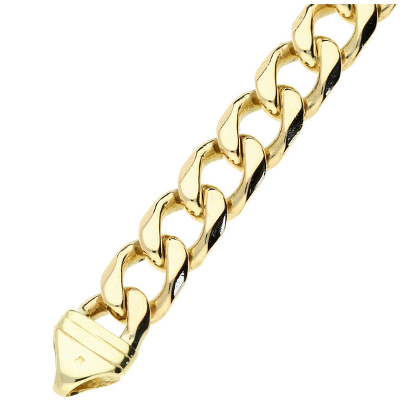 9ct Yellow Gold Curb Bracelet 9 inch - 48.2g