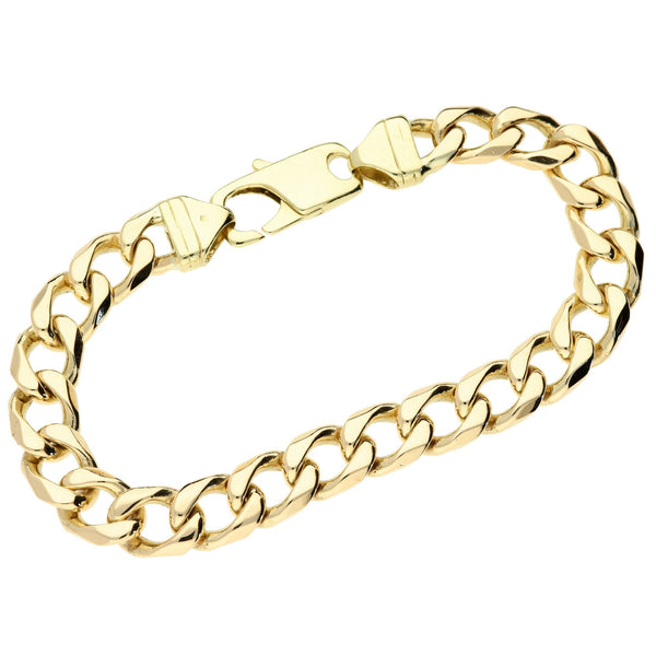 9ct Yellow Gold Curb Bracelet 9 inch - 48.2g