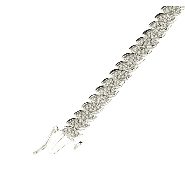 9ct White Gold Diamond Bracelet - 1.50ct