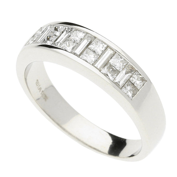 18ct White Gold Eternity Ring - Size Q - 1.00ct