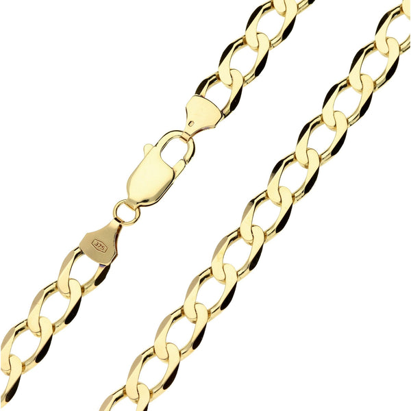 9ct Yellow Gold Flat Curb Chain - 20 inch - 25.0g