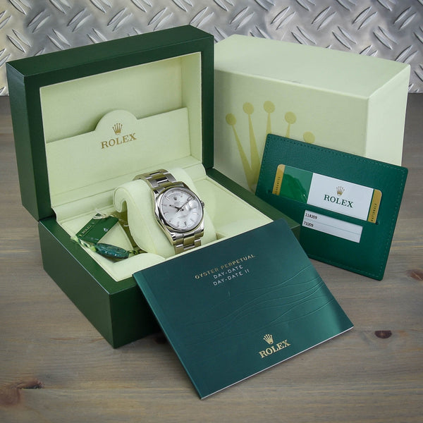 Day-Date 118209 - Silver Dial - White Gold - 2014