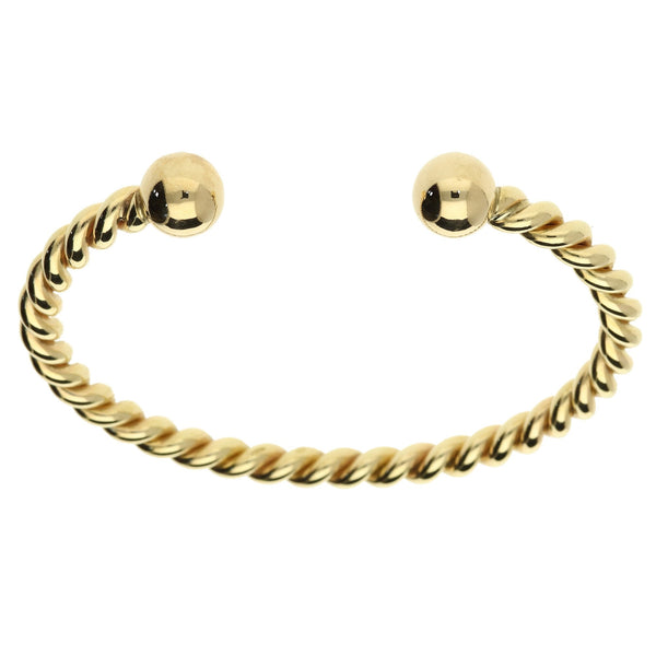 9ct Yellow Gold Twisted Torque Bangle - 32.6g