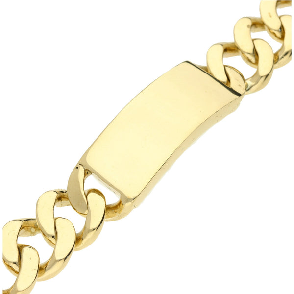 9ct Yellow Gold Heavy Identity Bracelet 9.5" - 123.7g