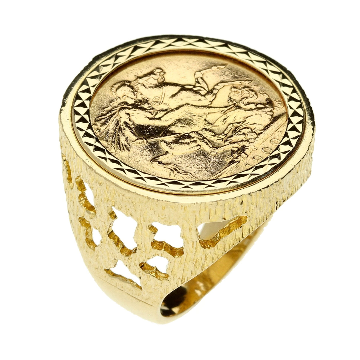 1900 Queen Victoria Full Sovereign Ring - 16.8g
