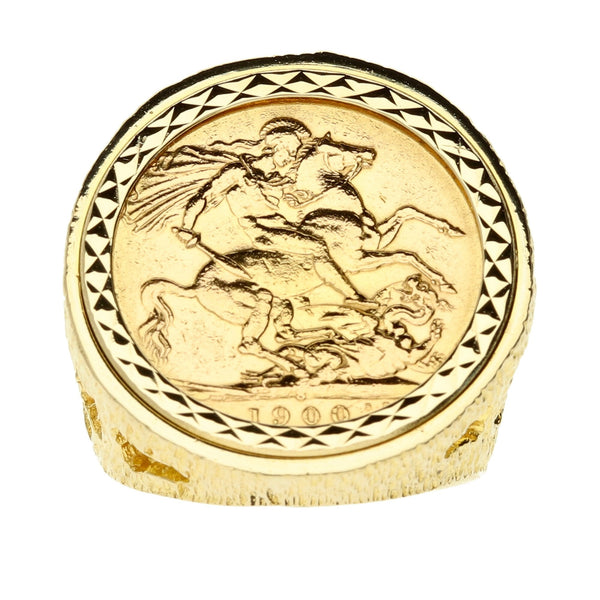 1900 Queen Victoria Full Sovereign Ring - 16.8g