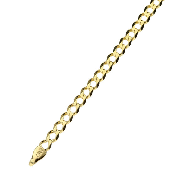 9ct Yellow Gold 8" Curb Bracelet - 4.2g