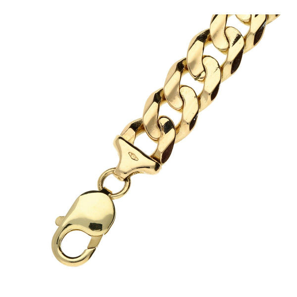 9ct Yellow Gold 9" Curb Bracelet - 43.3g