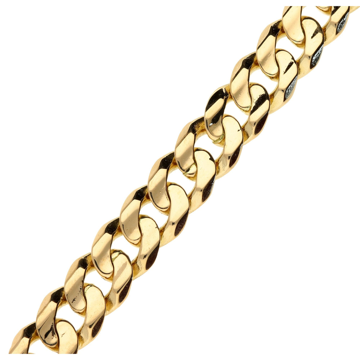 9ct Yellow Gold 9" Curb Bracelet - 43.3g