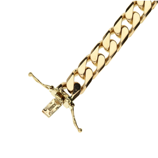 9ct Yellow Gold 8.5" Curb Bracelet - 30.9g