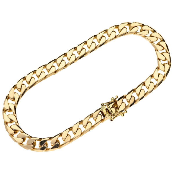 9ct Yellow Gold 8.5" Curb Bracelet - 30.9g