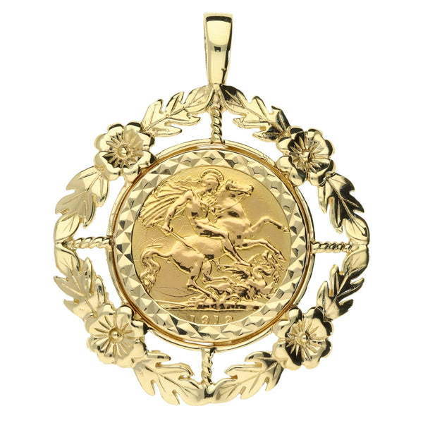 1912 Half Sovereign King George V Pendant - 9.6g