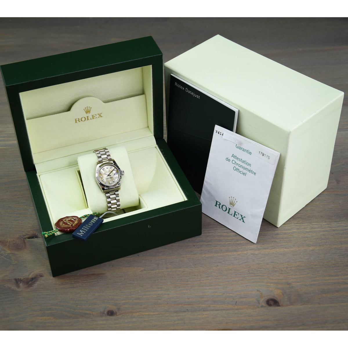 Datejust 179179 - 18ct White Gold - Diamond Dial - 2005