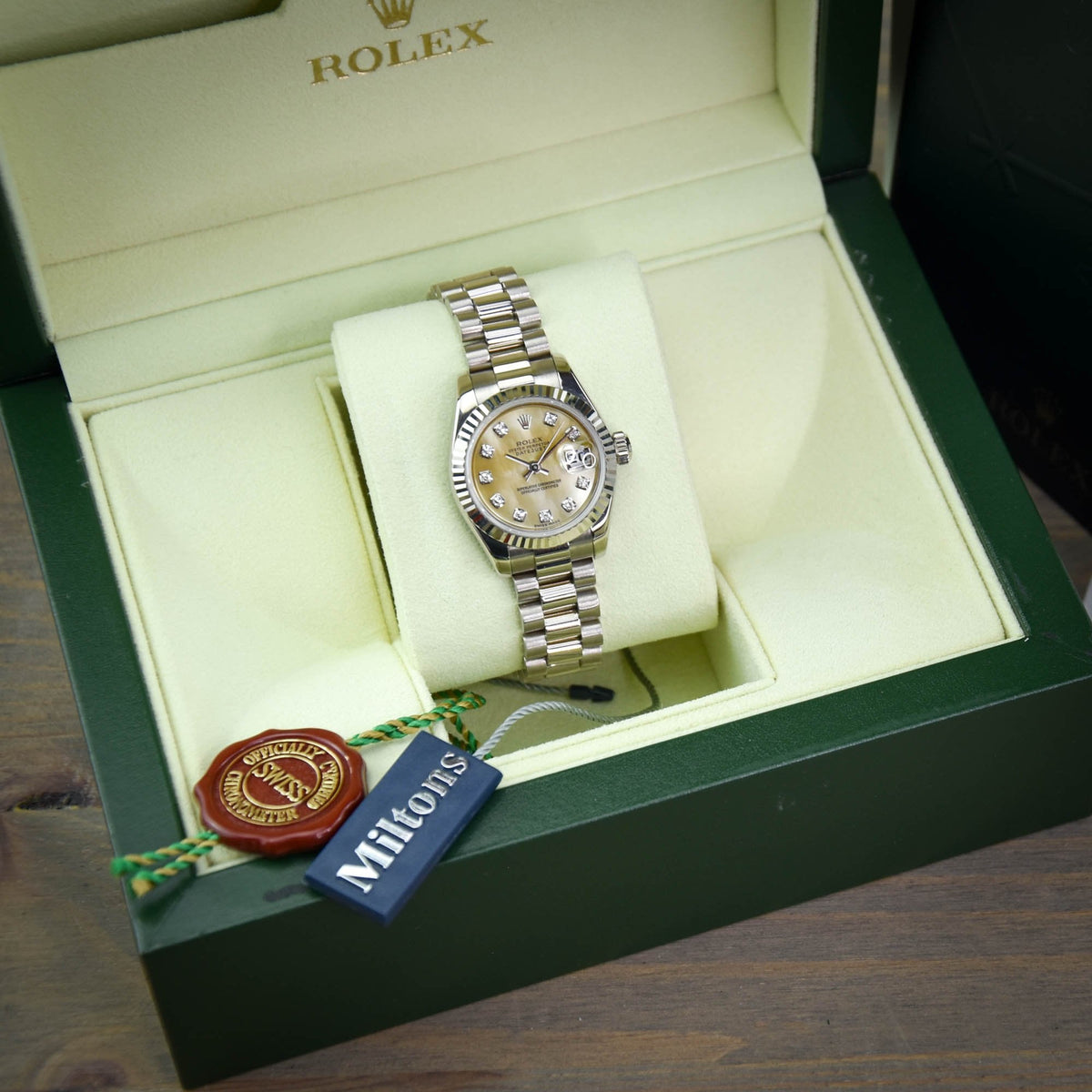 Datejust 179179 - 18ct White Gold - Diamond Dial - 2005
