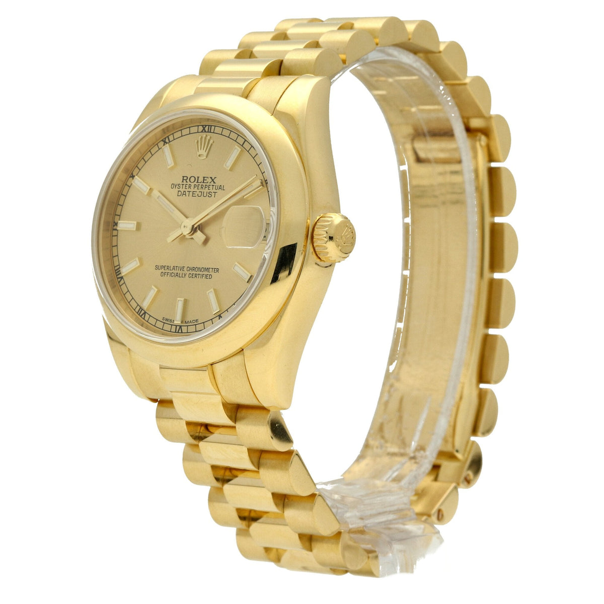 Datejust 178248 - Gold Midsize Watch - Champagne Dial - 2004