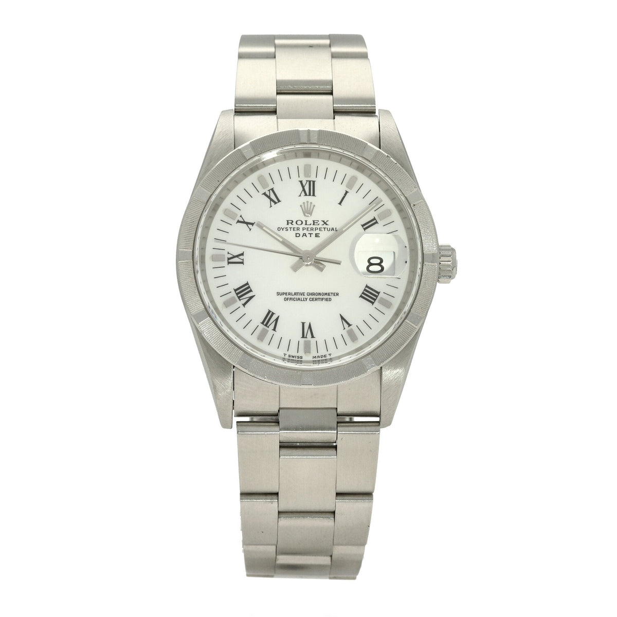 Date 15210 - White Roman Dial - 34mm - 1998