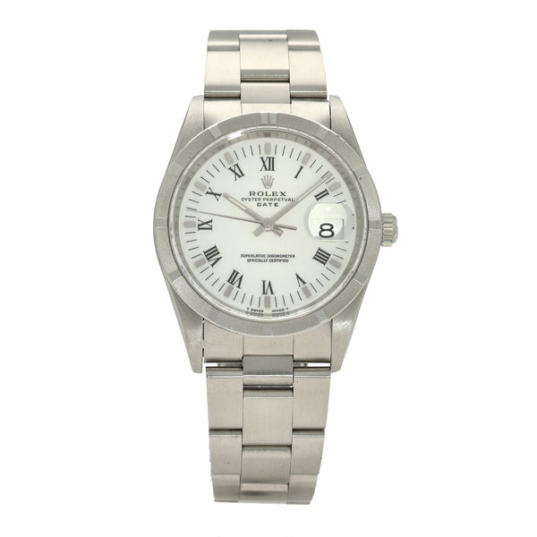 Date 15210 - White Roman Dial - 34mm - 1998