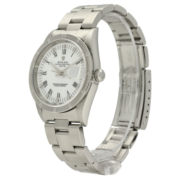 Date 15210 - White Roman Dial - 34mm - 1998