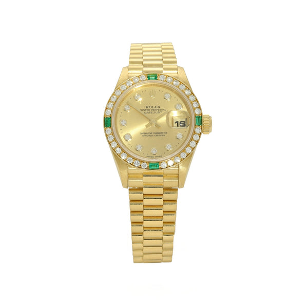 Datejust 69078 - Diamond & Emerald Bezel - 1995