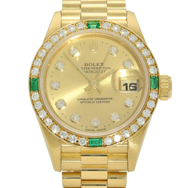 Datejust 69078 - Diamond & Emerald Bezel - 1995