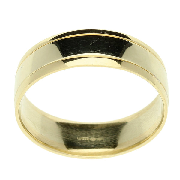 9ct 2 Colour Gold 7mm Wedding Ring 5g