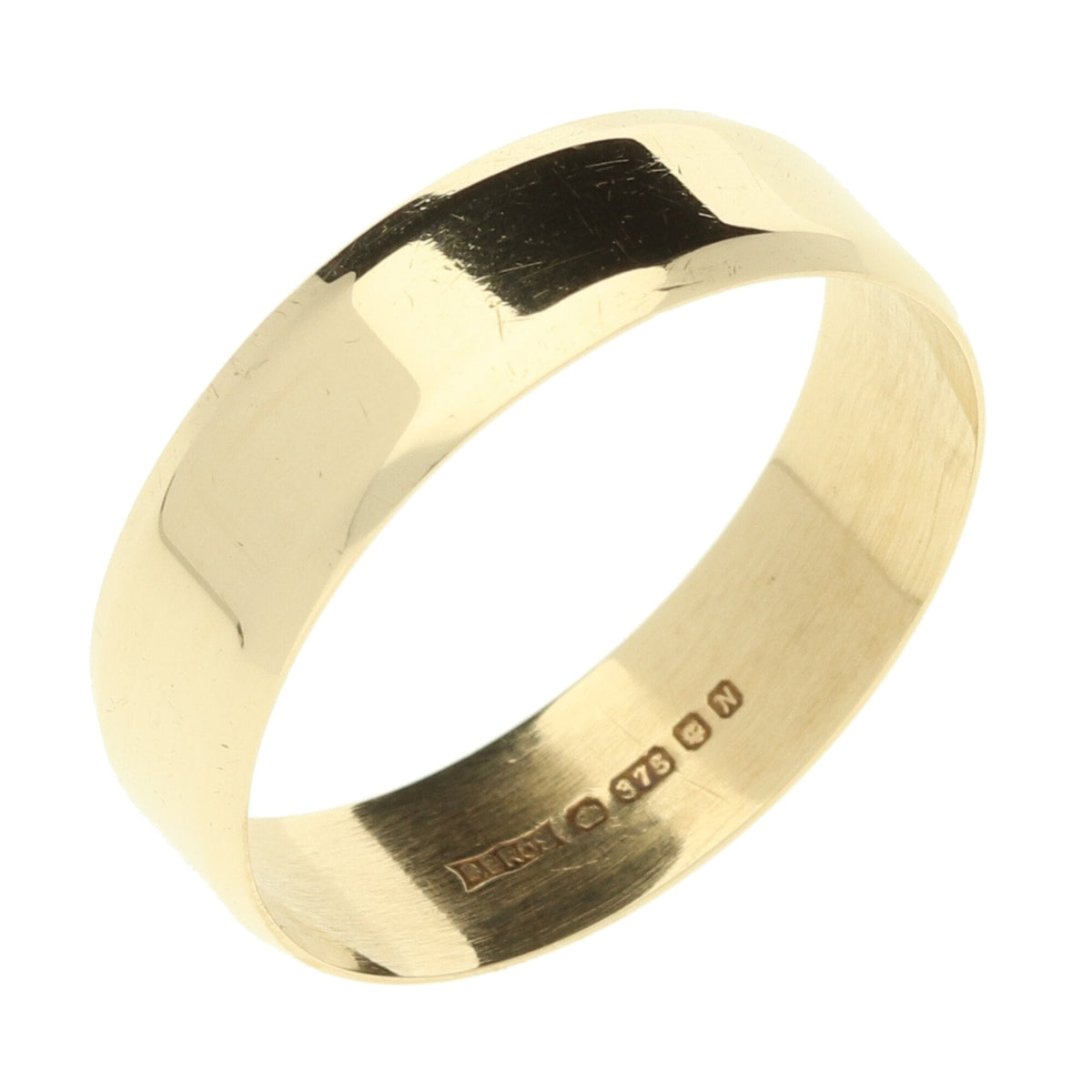 9ct Yellow Gold 6mm Wedding Ring 2.5g