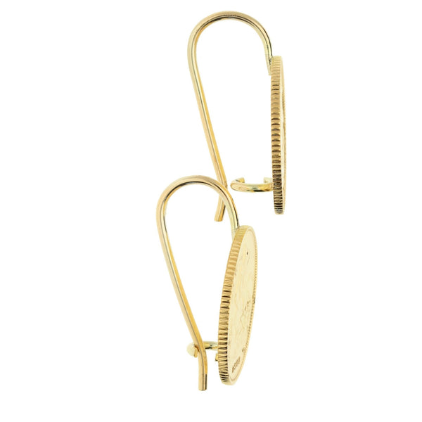1982 Half Sovereign Earrings 9.1g