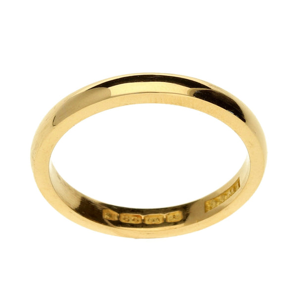 22ct Yellow Gold 3mm Wedding Ring