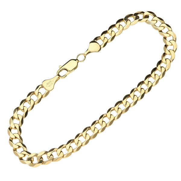 9ct Yellow Gold Curb Bracelet – 7.5g