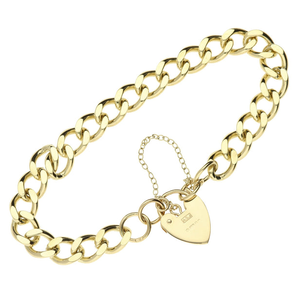 9ct Yellow Gold Curb Bracelet –22.7g