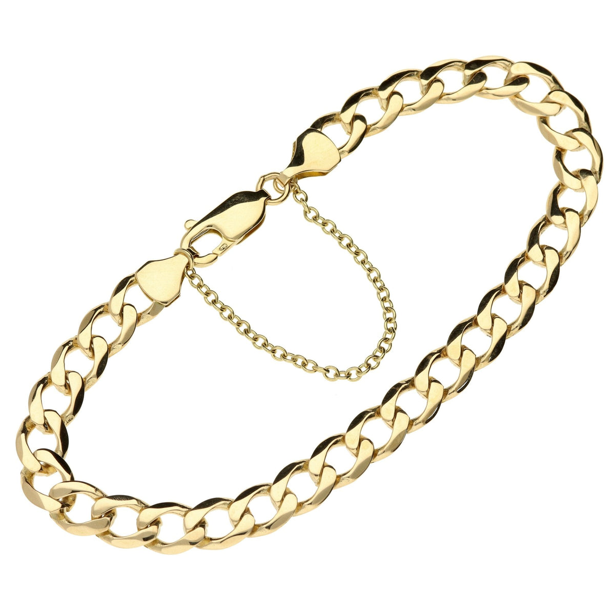 9ct Yellow Gold Curb Bracelet - 10.2g
