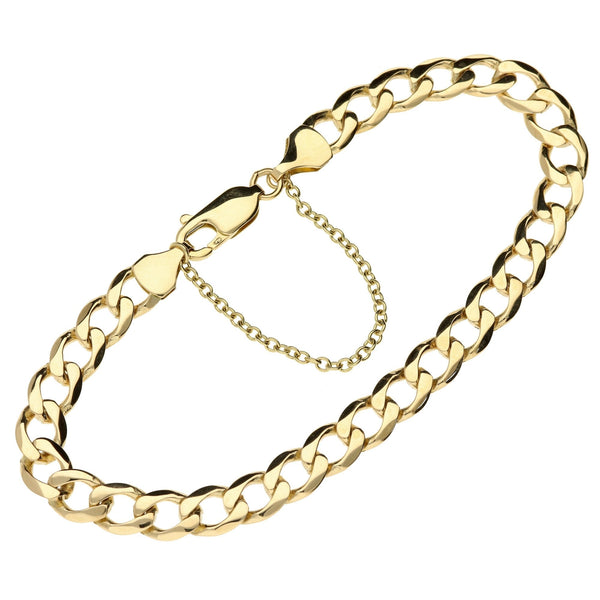 9ct Yellow Gold Curb Bracelet - 10.2g