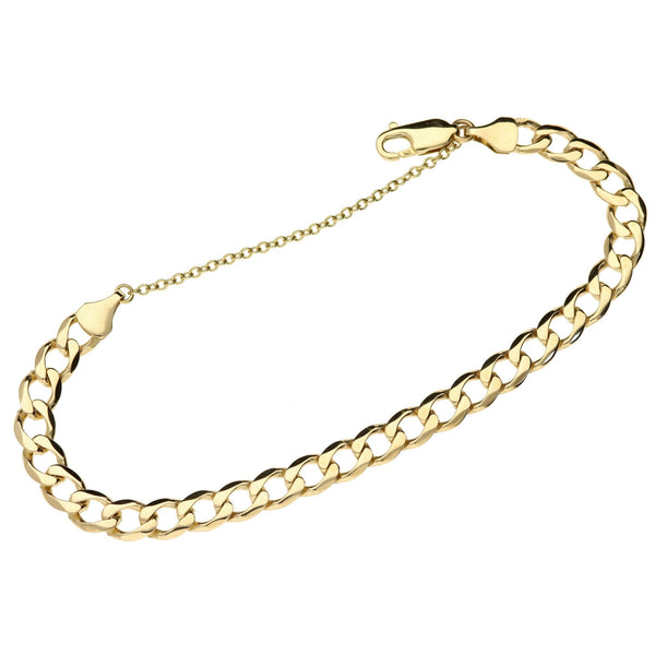 9ct Yellow Gold Curb Bracelet - 10.2g
