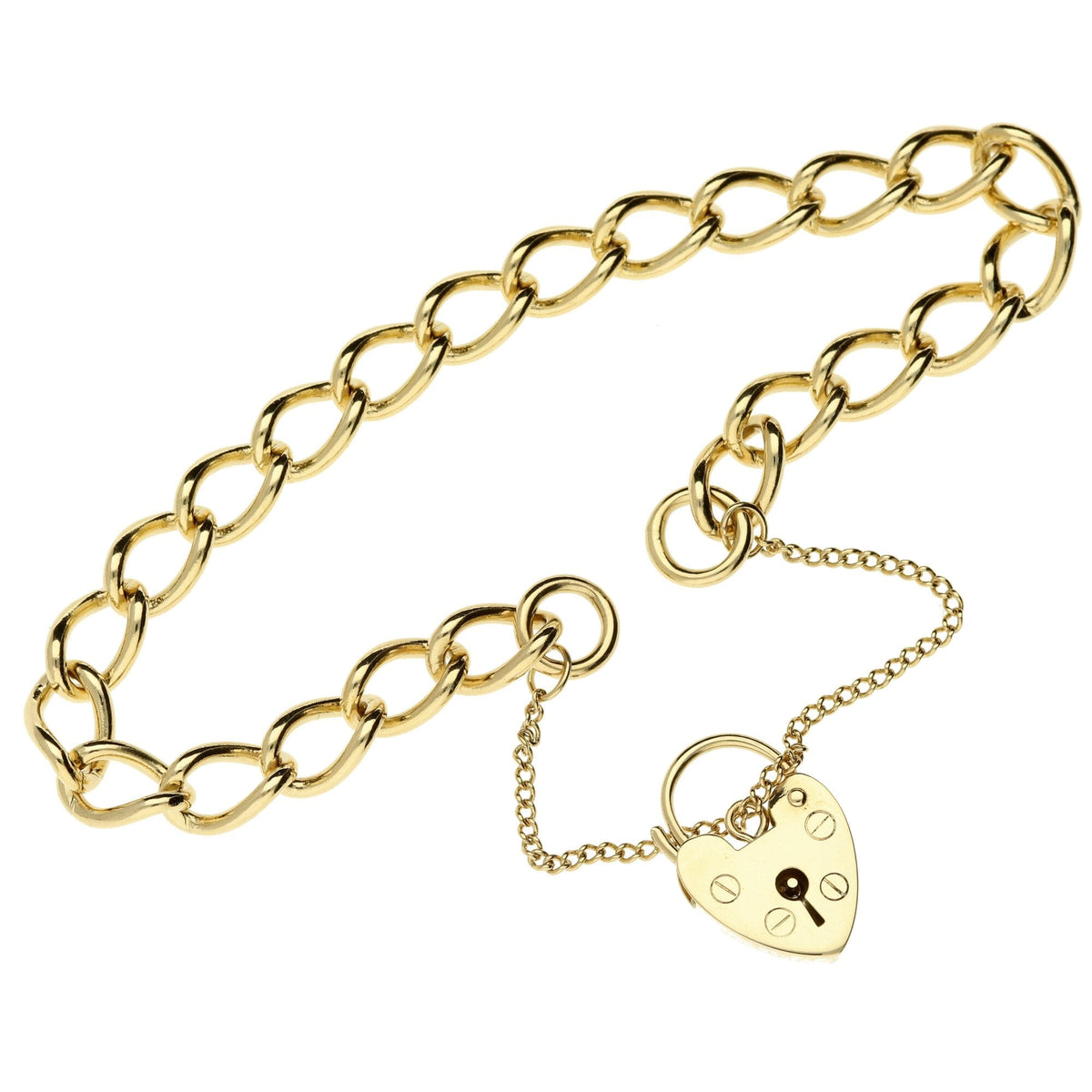 9ct Yellow Gold Curb Bracelet 15.2G