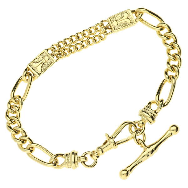 9ct Yellow Gold Fancy Bracelet - 19.3g