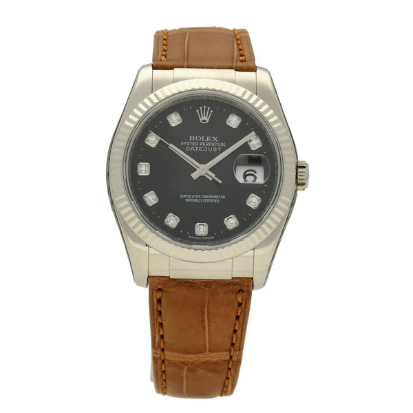Datejust 116139 - White Gold Watch - Diamond Dial - 2008
