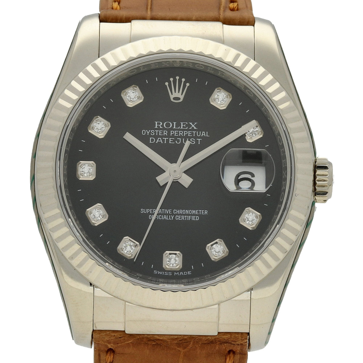 Datejust 116139 - White Gold Watch - Diamond Dial - 2008