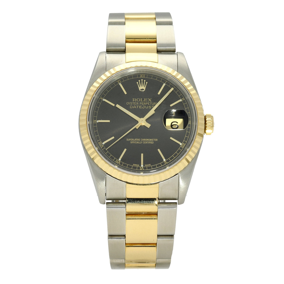 Datejust 16233 - Gents Watch - Black Dial - 1990