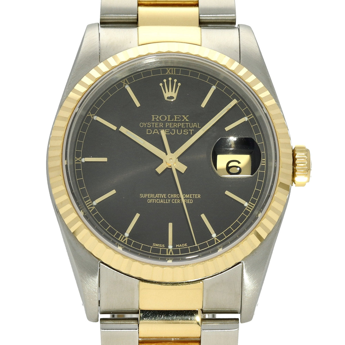 Datejust 16233 - Gents Watch - Black Dial - 1990