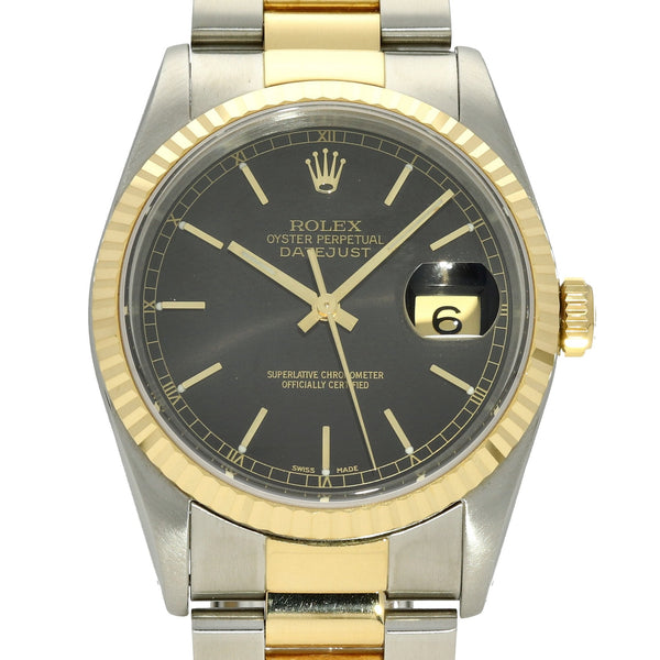 Datejust 16233 - Gents Watch - Black Dial - 1990